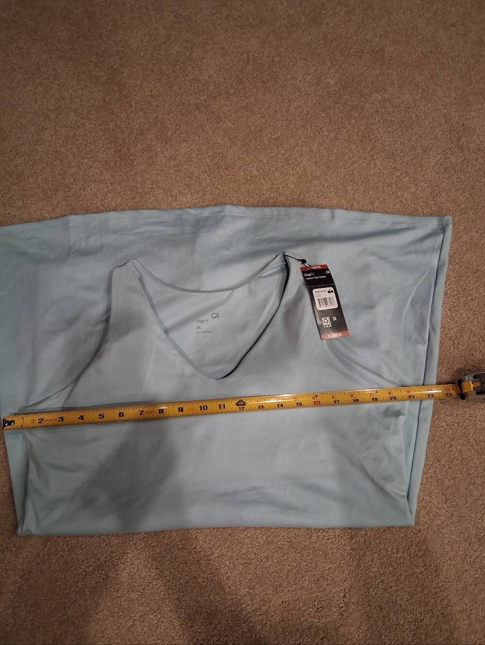 GAP Sky Blue Sleeveless V‑Neck Active Dress - Picture 13 of 14